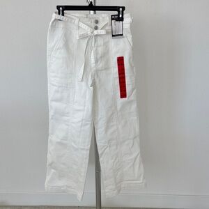 Hudson White Wide Leg Belted Women Jeans, Sizes: 27, 28 & 29 Available, NWT